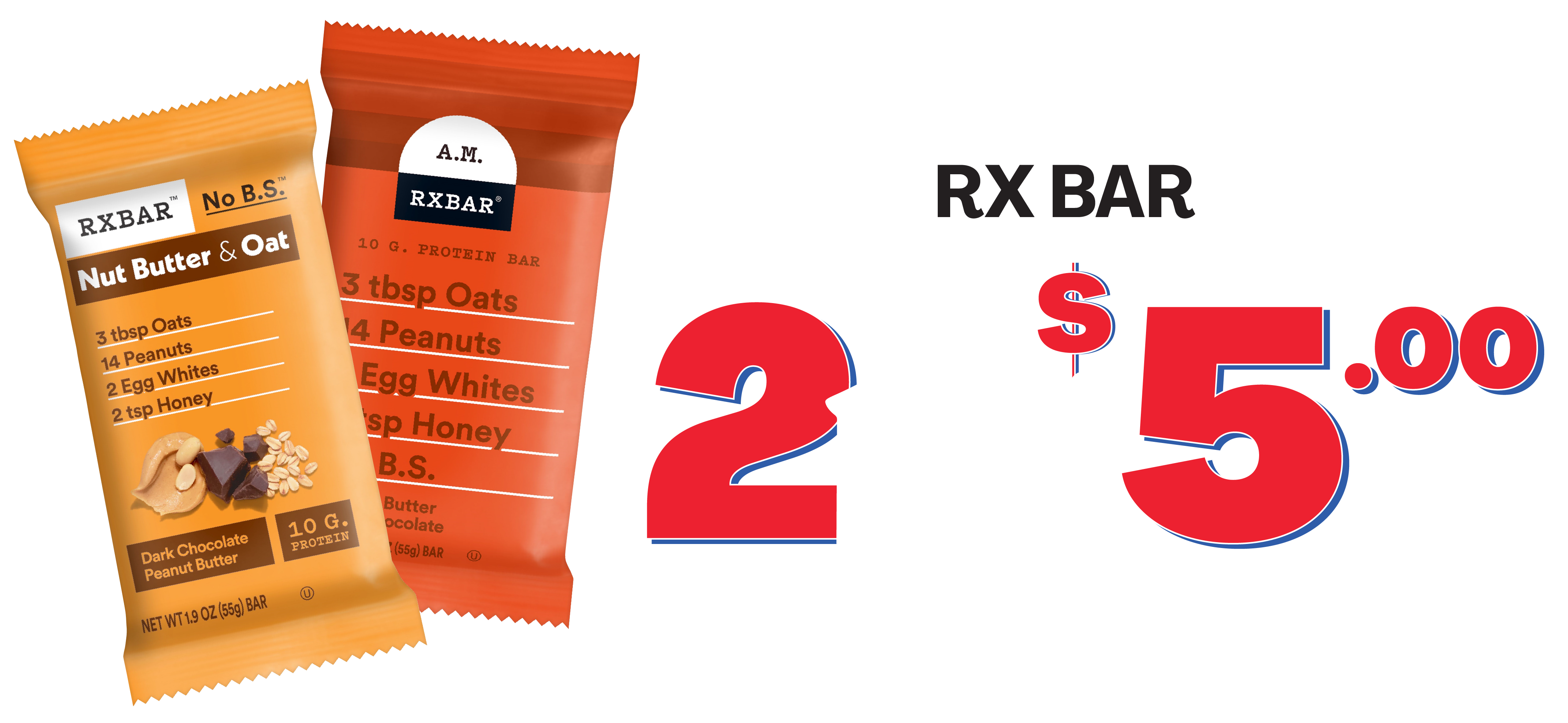 RX Bar 2 for $5.00